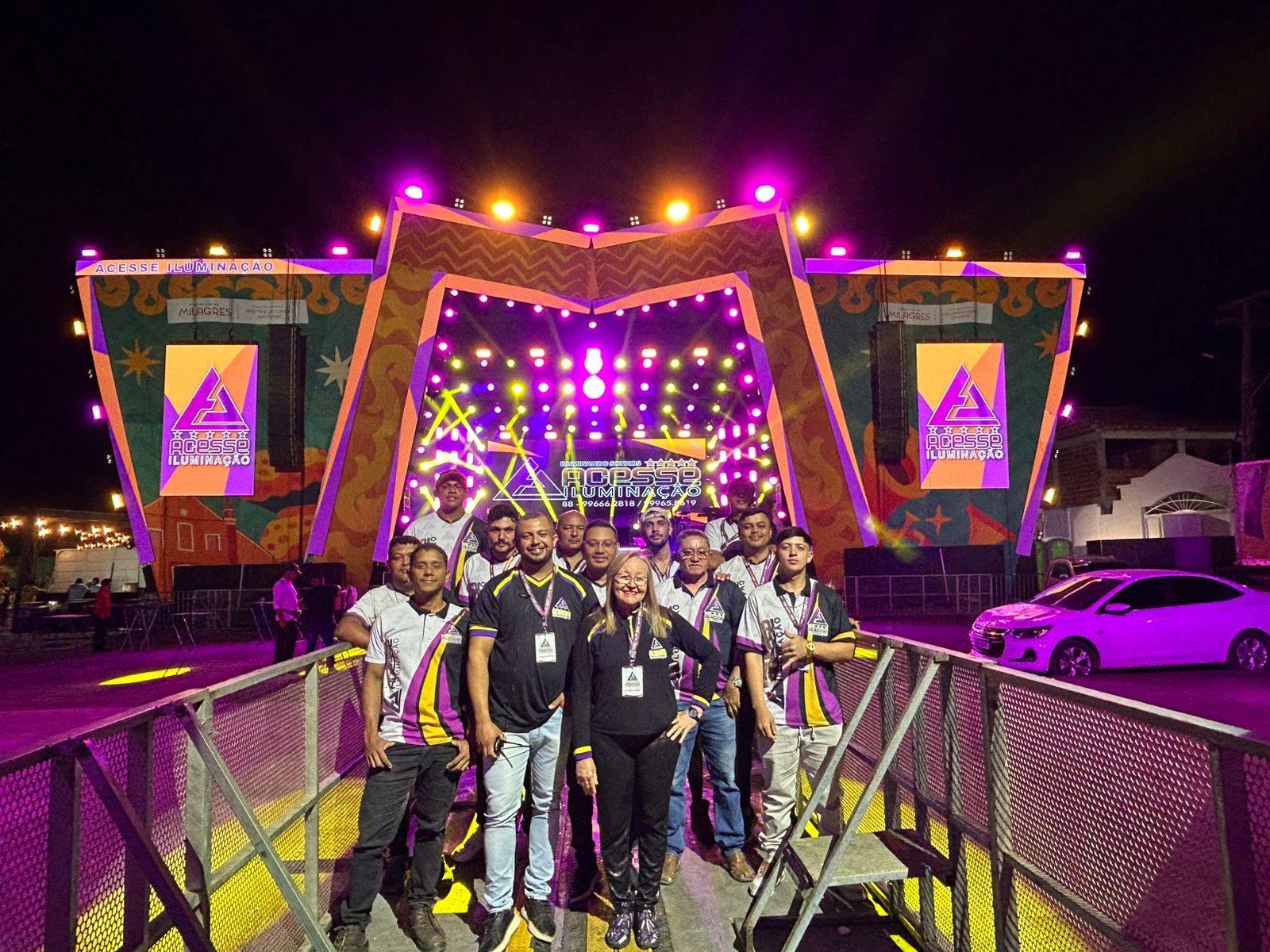 Equipe Acesse Iluminação em ação